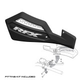 RFX 1 Series Handguard (Black/White) Inc Fitting Kit Diagram 1