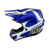 Troy Lee Designs SE4 Polyacrylite Helmet - Matrix Blue