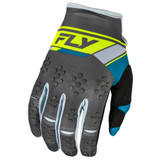 Fly Racing 2024 Kinetic Prix Gloves (Charcoal/Hi-Viz) Back