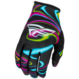 Fly Racing 2024 Lite Warped Gloves (Black/Pink/Electric Blue) Back