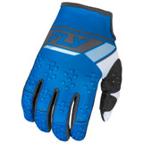 Fly Racing 2024 Youth Kinetic Prix Gloves (Bright Blue/Charcoal) Back