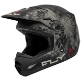 Fly Racing 2024 Kinetic Special Edition Kryptek Helmet (Matte Moss Grey/Black) Front Left