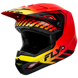 Fly Racing 2024 Kinetic Menace Youth Helmet (Red/Black/Yellow) Front Left