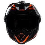 Bell MX 2024 MX-9 Adventure Mips Adult Helmet (Alpine Black/Orange) Front Dark Visor