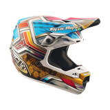 Troy Lee Designs 2025 Fall SE5 Carbon Helmet - Lowrider Silver