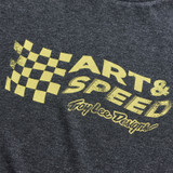 Troy Lee Designs Badge Tee - Finish Line Black Heather