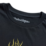 Troy Lee Designs Badge Tee - Flame2 Black