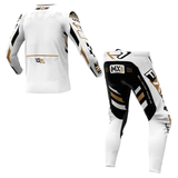 FXR Podium Gladiator MX Kit Combo - White / Black / Gold