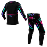 FXR Podium Gladiator MX Kit Combo - Black / Coral / Mint