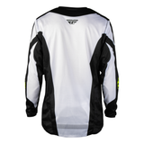 Fly Racing Kinetic Fade Jersey - White / Black / Hi-Vis