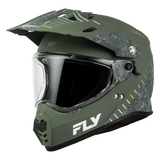 Fly Racing Trekker Helmet - Matte Sage / Grey