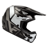 Fly Racing Youth Kinetic Scrap Helmet - Black / White / Grey