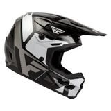 Fly Racing Youth Kinetic Scrap Helmet - Black / White / Grey