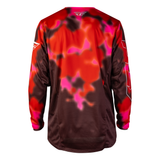 Fly Racing Kinetic Blur Jersey - Red / Maroon