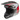 Fly Racing 2023 Kinetic Drift Adult Helmet (Charcoal/Lite Grey/Red) Front Left