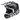 Fly Racing 2023 Kinetic Scan Youth Helmet (Black/White) Front Left