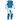 Fly Racing 2023.5 Kinetic Mesh Kore Adult Pants (Blue/White/Hi-Viz) Full Kit Front