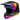 Fly Racing 2024 Kinetic Menace Helmet (Black/Sunrise) Front Left