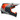 Bell MX 2024 MX-9 Mips Adult Helmet (Dart Charcoal/Orange) Side Right