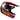 Fly Racing 2025 Youth Kinetic Scorched Helmet (Red/Black/White)