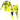 FXR Podium Gladiator MX Kit Combo - Yellow / Navy / Blue