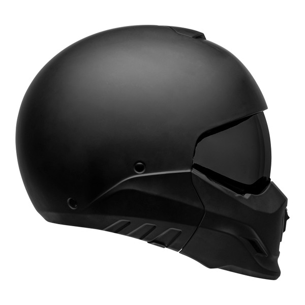 Bell Cruiser 2023 Broozer Adult Helmet (Solid Matte Black) Side Right Dark Visor