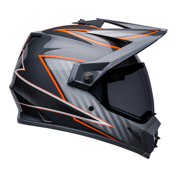Bell MX 2023 MX-9 Adventure Mips Adult Helmet (Dalton Black/Orange) Side Right Dark Visor