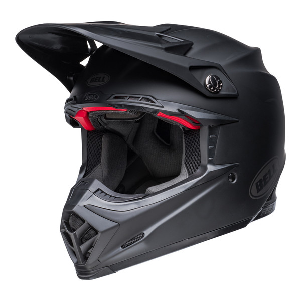 Bell MX 2023 Moto-9S Flex Adult Helmet (Matte Black) Front Left