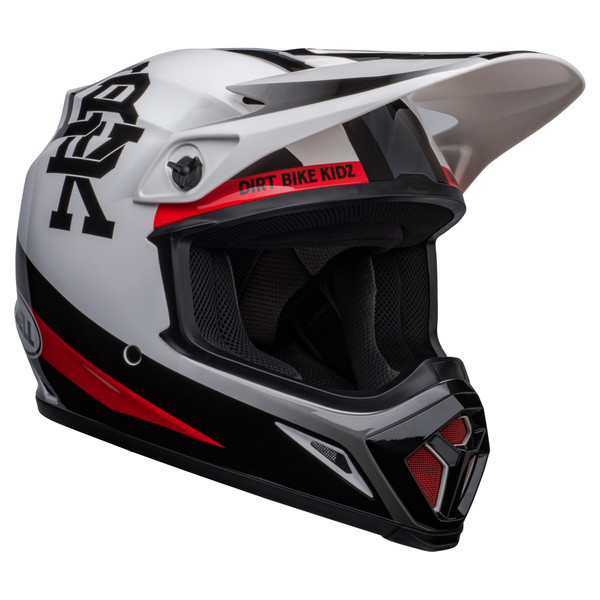 Bell MX 2023 MX-9 Mips Adult Helmet (Twitch DBK White/Black) Front Right