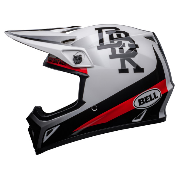 Bell MX 2023 MX-9 Mips Adult Helmet (Twitch DBK White/Black) Side Left