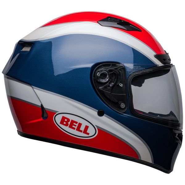 Bell Street 2023 Qualifier DLX MIPS Adult Helmet (Classic Navy/Red) Side Right