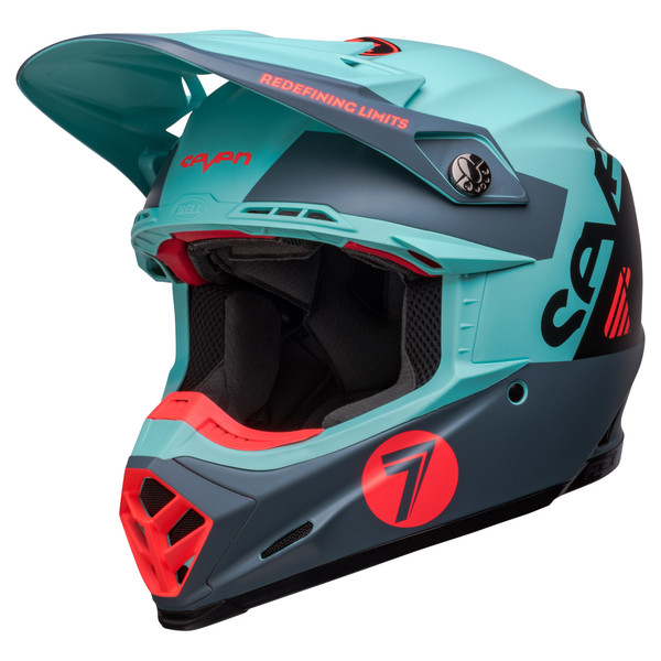 Bell MX 2023 Moto-9S Flex Adult Helmet (Seven Vanguard Matte Aqua