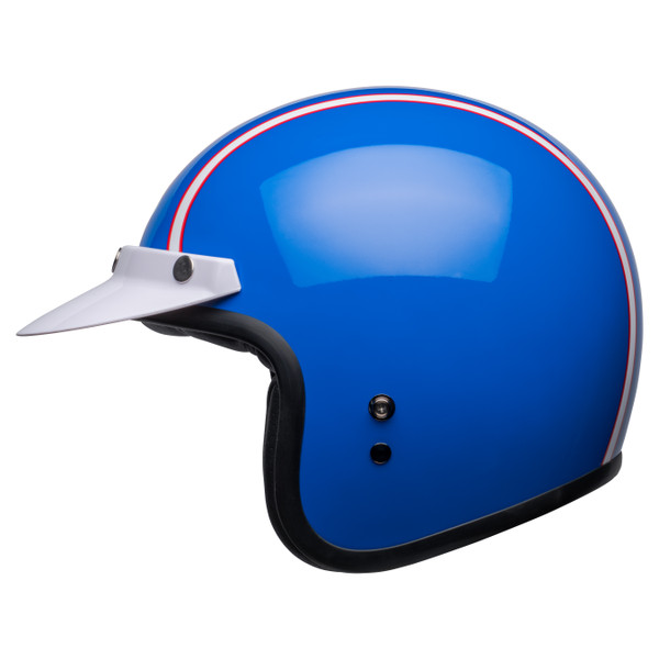 Bell Cruiser 2023 Custom 500 SE Adult Helmet (SMQ Blue/White) Side Left