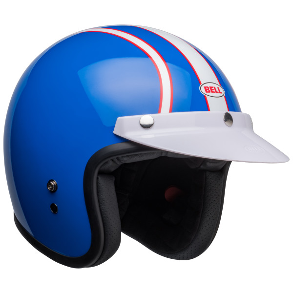 Bell Cruiser 2023 Custom 500 SE Adult Helmet (SMQ Blue/White) Front Right