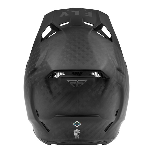 Fly Racing  Formula Carbon Helmet (Solid Matte Carbon) Back