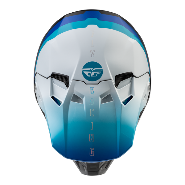 Fly Racing 2023 Formula CC Driver Helmet (Black/Blue/White) Top