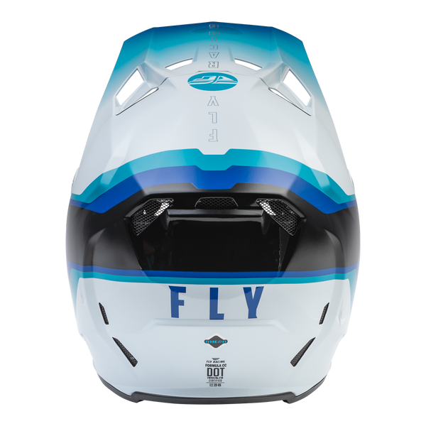 Fly Racing 2023 Formula CC Driver Helmet (Black/Blue/White) Back