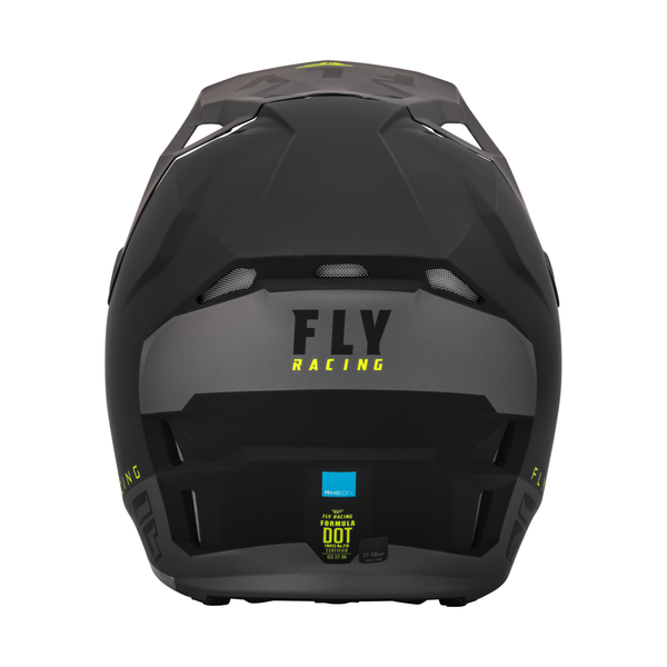 Fly Racing 2023 Formula CP Slant Youth Helmet (Black/Grey/Hi-Viz) Back