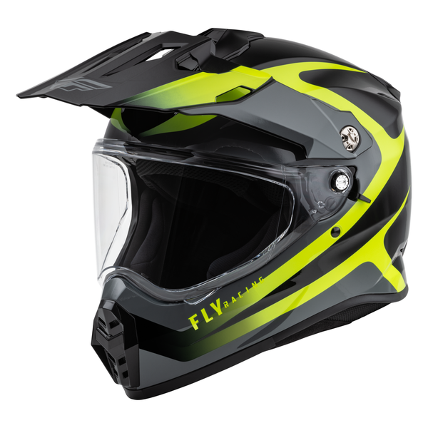 Fly 2023 Trekker Pulse Adult Helmet (Black/Hi-Viz) Front Left