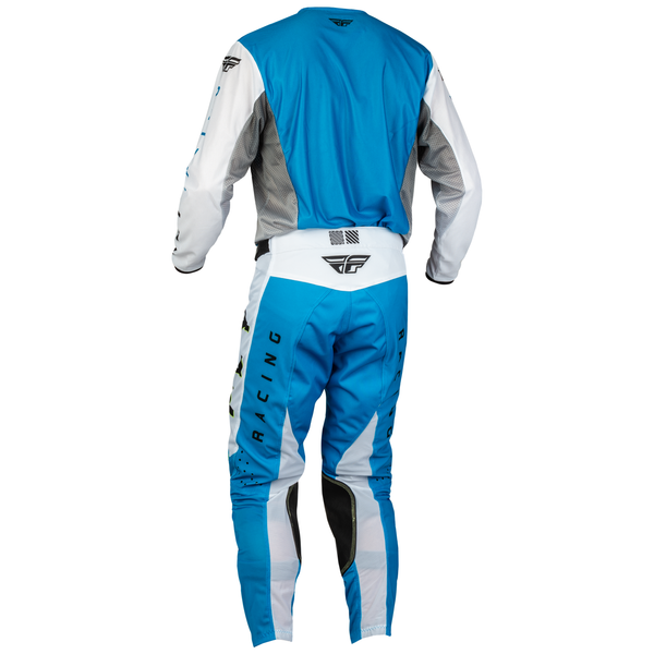 Fly Racing 2023.5 Kinetic Mesh Kore Adult Pants (Blue/White/Hi-Viz) Full Kit Back