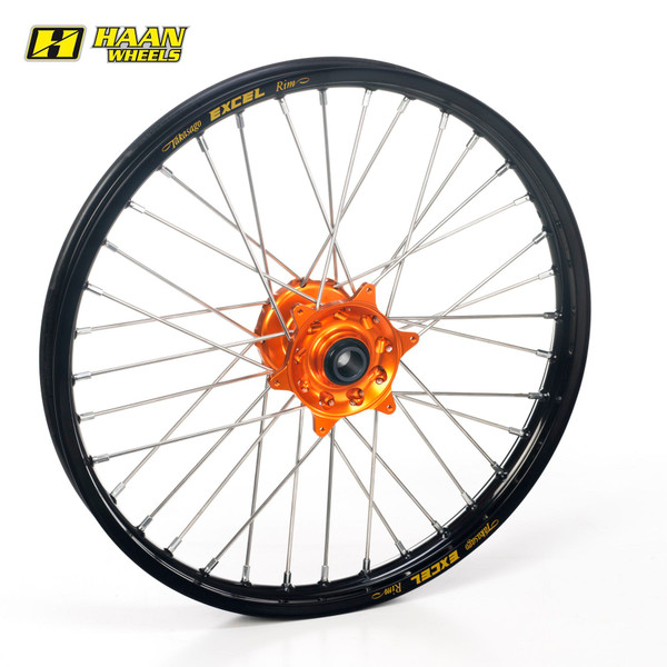 Haan Front Wheel Black Rim/Orange Hub (19 x 1.40) KTM SX85 12-22