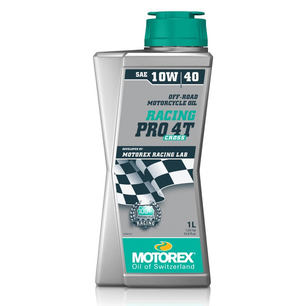 Motorex Racing Pro 4T Fully Synthetic (SAE 10w40) 1 Litre (12 Per Box)