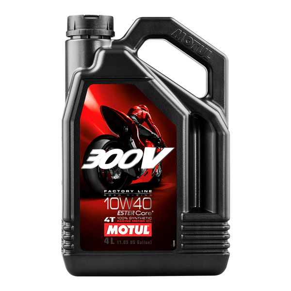 Motul 4T 300V Factory Line Road Racing (10W40) 4 Litre (4 Per Box)