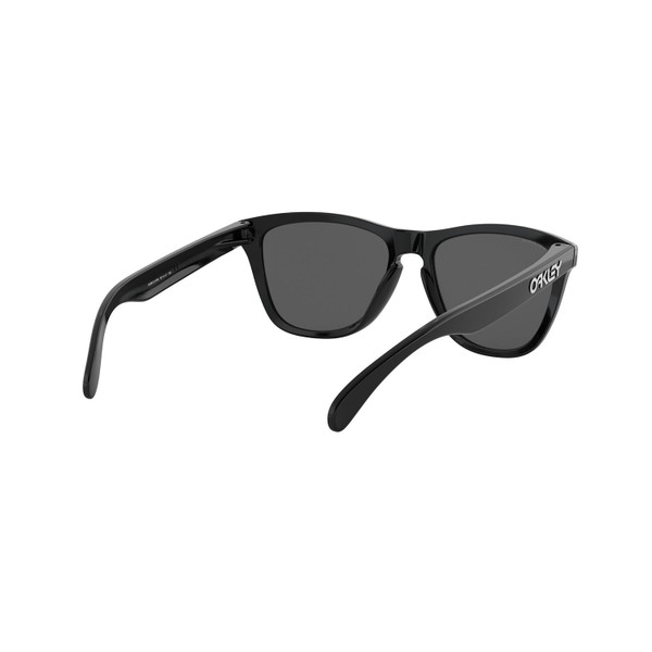 Oakley Frogskins Sunglasses Adult (Polished Black) Prizm Black Lens Back Right 2