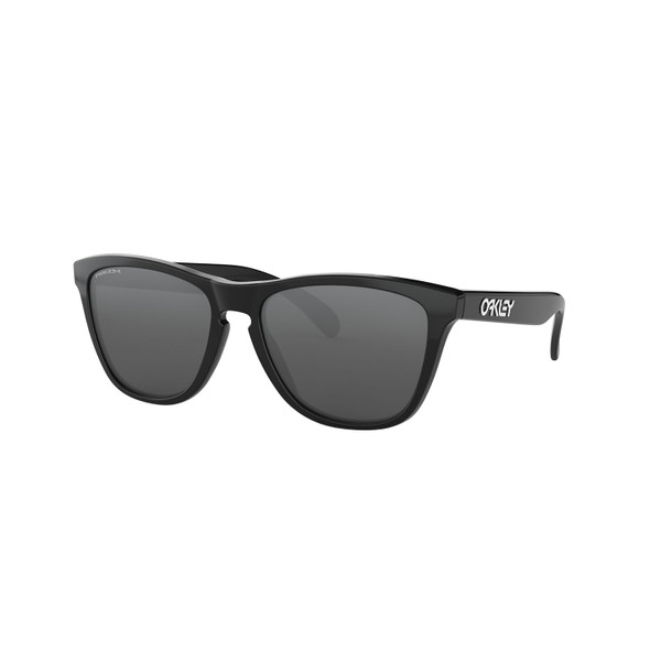 Oakley Frogskins Sunglasses Adult (Polished Black) Prizm Black Lens Front Left