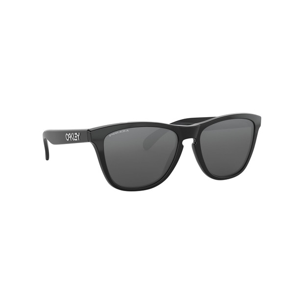 Oakley Frogskins Sunglasses Adult (Polished Black) Prizm Black Lens Front Right