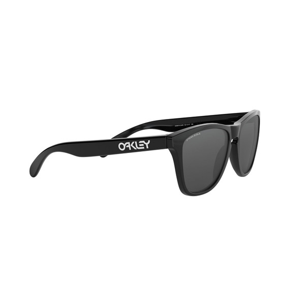 Oakley Frogskins Sunglasses Adult (Polished Black) Prizm Black Lens Side Right 2