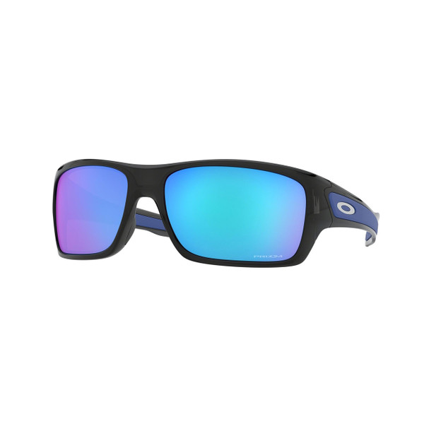 Oakley Turbine Sunglasses Adult (Black Ink) Prizm Sapphire Lens Front Left