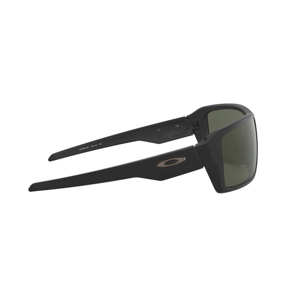 Oakley Double Edge Sunglasses Adult (Matte Black) Dark Grey Lens Side Right
