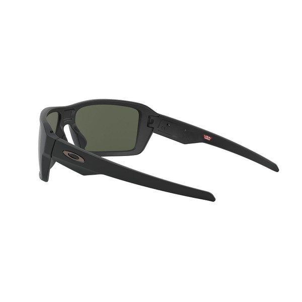Oakley Double Edge Sunglasses Adult (Matte Black) Dark Grey Lens Back Left